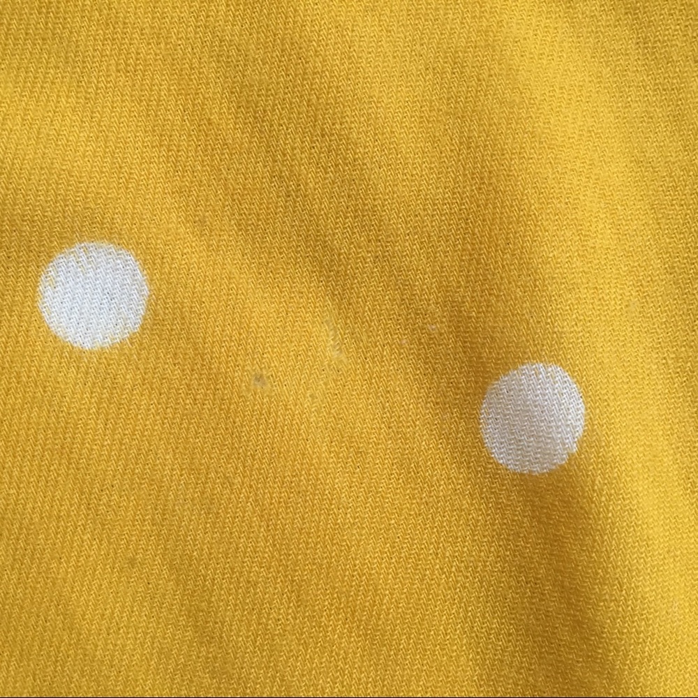 J.Crew Polkadot Scarf Gold and White - Picture 3 of 3